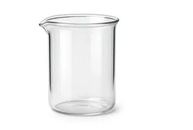 A laboratory beaker, isolated
